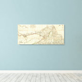 Toile Carte du district de Montréal, Bas-Canada (Insitu (Plancher de Bois))