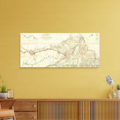 Toile Carte du district de Montréal, Bas-Canada (Insitu(Salon))