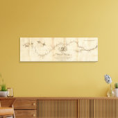 Toile Carte du fleuve Mississippi (Insitu(Salon))