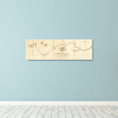 Toile Carte du fleuve Mississippi (Insitu (Plancher de Bois))