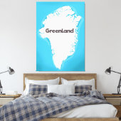Toile Carte du Groenland (Insitu(Chambre))