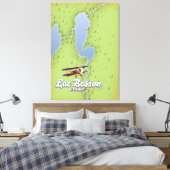 Toile Carte du Lac Besson France (Insitu(Chambre))