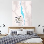 Toile Carte du lac Mohave Nevada (Insitu(Chambre))