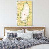 Toile Carte du lac Ontario (Insitu(Chambre))