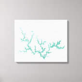 Toile Carte du lac Smith (Recto)