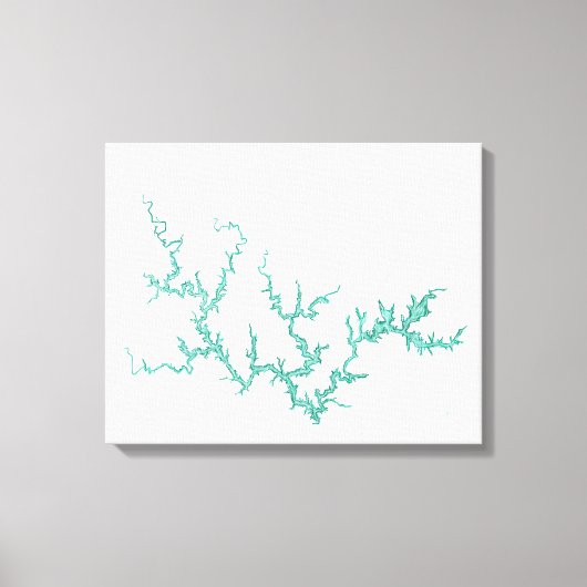 Toile Carte du lac Smith (Recto)