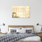 Toile Carte Du Massachusetts (Insitu(Chambre))