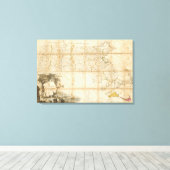 Toile Carte Du Massachusetts (Insitu (Plancher de Bois))