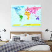 Toile Carte du monde (Insitu(Chambre))
