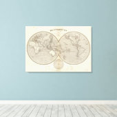 Toile Carte du monde (Insitu (Plancher de Bois))