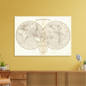Toile Carte du monde (Insitu(Salon))