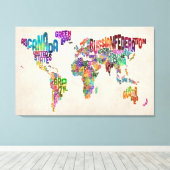 Toile Carte du monde (Insitu (Plancher de Bois))