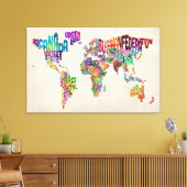 Toile Carte du monde (Insitu(Salon))