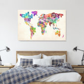 Toile Carte du monde (Insitu(Chambre))