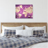 Toile Carte du monde (Insitu(Chambre))