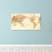 Toile Carte du monde (Insitu (Plancher de Bois))