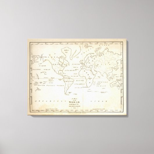 Toile Carte du monde (Recto)