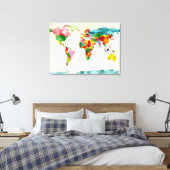 Toile Carte du monde (Insitu(Chambre))
