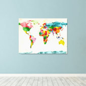 Toile Carte du monde (Insitu (Plancher de Bois))