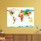 Toile Carte du monde (Insitu(Salon))