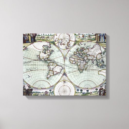 Toile Carte du monde (Recto)