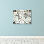 Toile Carte du monde (Insitu (Plancher de Bois))