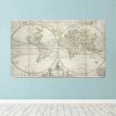 Toile Carte du monde | 1736 (Insitu (Plancher de Bois))