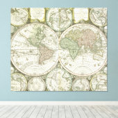 Toile Carte du monde | 1744 (Insitu (Plancher de Bois))