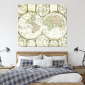 Toile Carte du monde | 1744 (Insitu(Chambre))