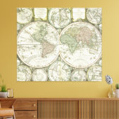 Toile Carte du monde | 1744 (Insitu(Salon))