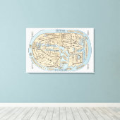 TOILE CARTE DU MONDE 2E SIÈCLE (Insitu (Plancher de Bois))