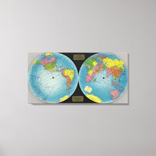 Toile Carte du monde 4 (Recto)