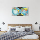 Toile Carte du monde 4 (Insitu(Chambre))