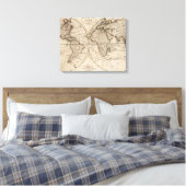 Toile Carte du monde à l'ancienne (1795) (Insitu(Chambre))