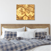 Toile Carte du monde antique (Insitu(Chambre))
