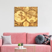 Toile Carte du monde antique (Insitu(Salon))