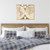 Toile Carte du monde antique, 1799 (Thomas Kitchen) (Insitu(Chambre))