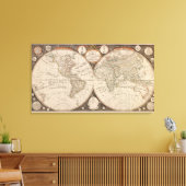 Toile Carte du monde antique, 1799 (Thomas Kitchen) (Insitu(Salon))