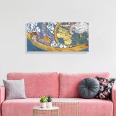 Toile Carte du monde antique avec Claudius Ptolemy, 1507 (Insitu(Salon))