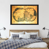 Toile Carte du monde chinois 1418 par Gavin Menzies (Insitu(Chambre))