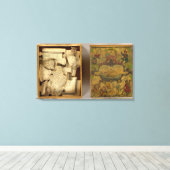 Toile Carte du monde disséquée des Humphries (Insitu (Plancher de Bois))