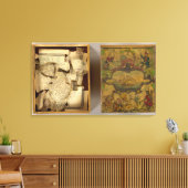 Toile Carte du monde disséquée des Humphries (Insitu(Salon))