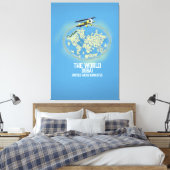 Toile Carte du monde Dubaï Émirats arabes unis (Insitu(Chambre))