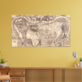 Toile Carte du monde Martin Waldseemuller 1507 (Insitu(Salon))