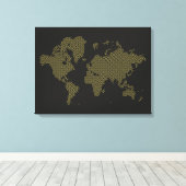 Toile Carte du monde numérique (Insitu (Plancher de Bois))