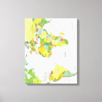 Carte du monde poster atlas politique : décoration