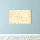 Toile Carte du monde selon Strabo (Insitu (Plancher de Bois))