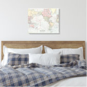 Toile Carte du monde vintage (1901) (Insitu(Chambre))