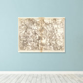 Toile Carte du Morvan Atlas (Insitu (Plancher de Bois))