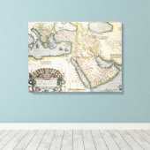 Toile Carte du Moyen-Orient (Insitu (Plancher de Bois))